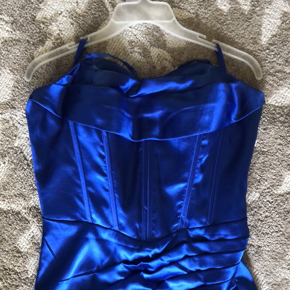 Hellymoon royal blue corset mermaid formal dress